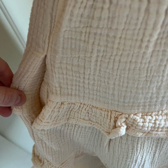 INGRID SMOCKED MINI DRESS Ivory - Picture 8 of 15